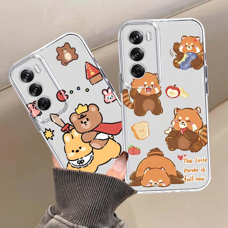 Oppo A78 - Funda Transparente para Teléfono con Dibujos