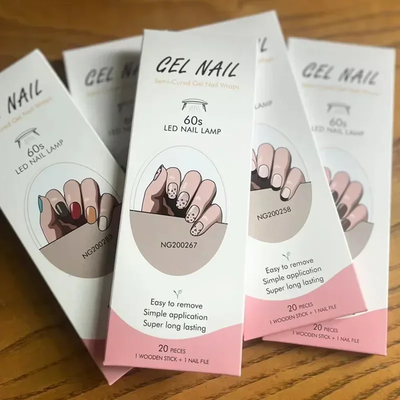 Full Cover Adhesive - Tiras de Gel semicuradas para uñas,