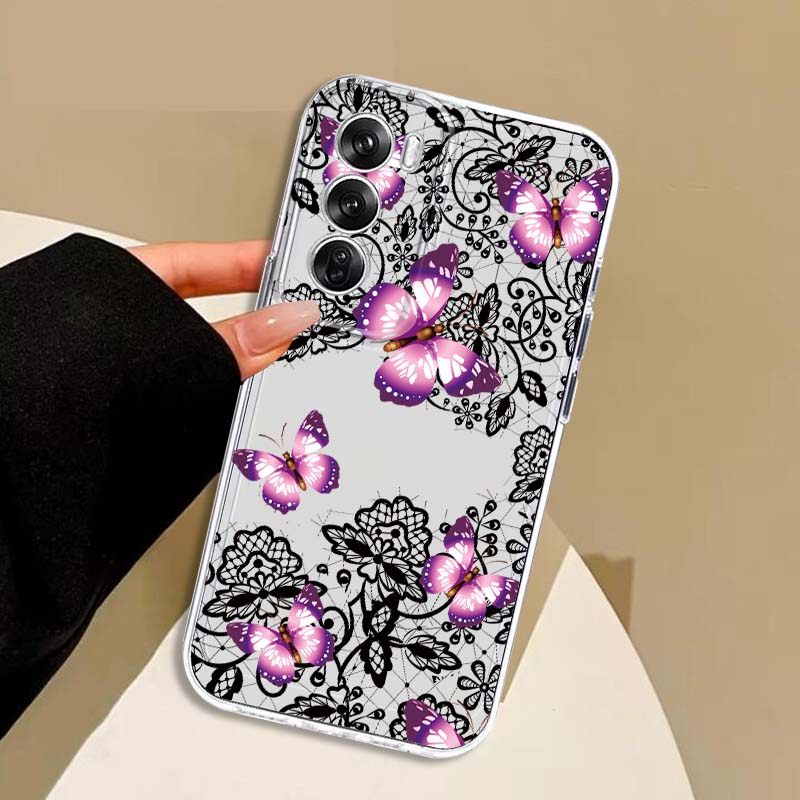 Diseño de estampado de maripos - Oppo A78 reseña y precio