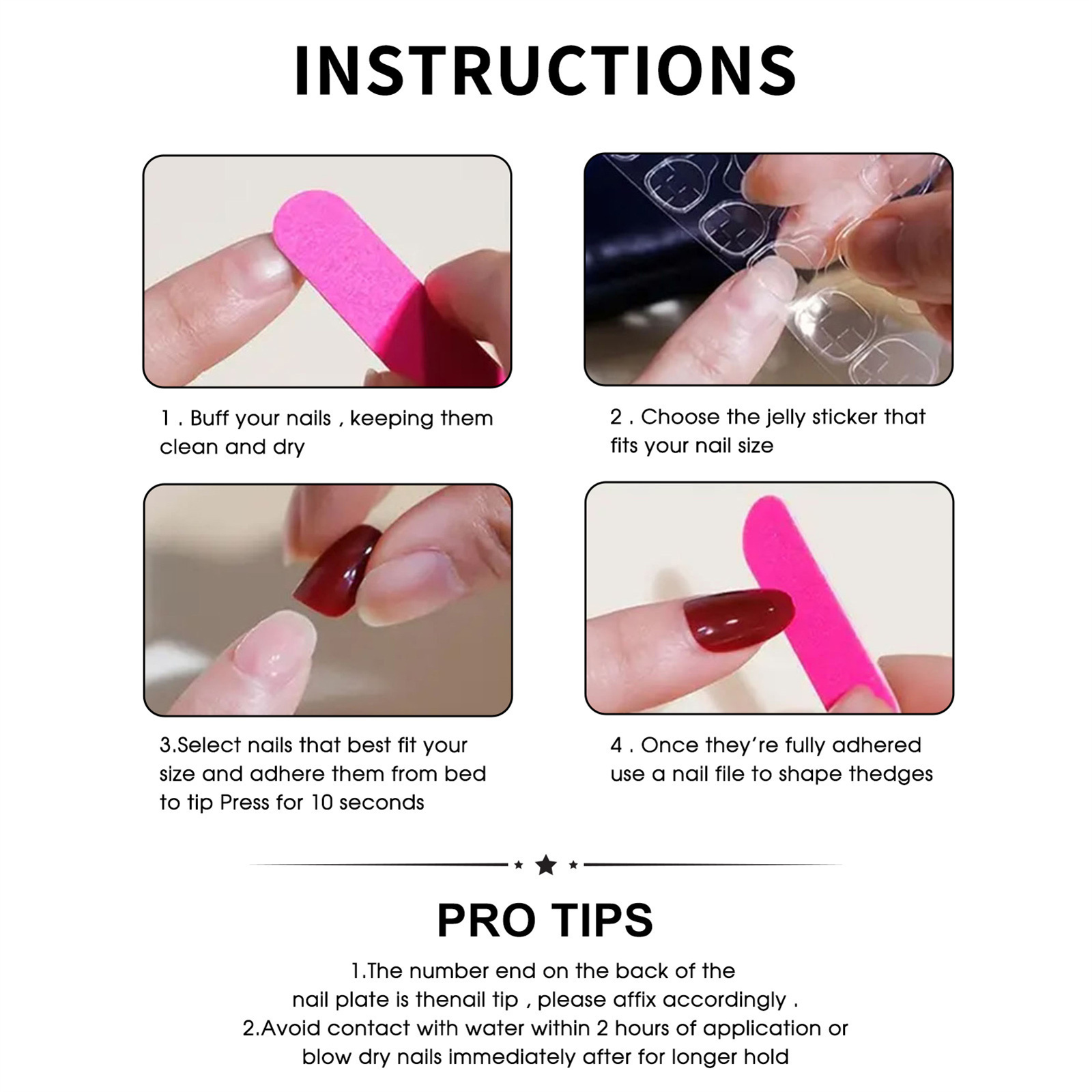 Uñas Postizas Reutilizables Ad - Full Cover Adhesive reseña y precio